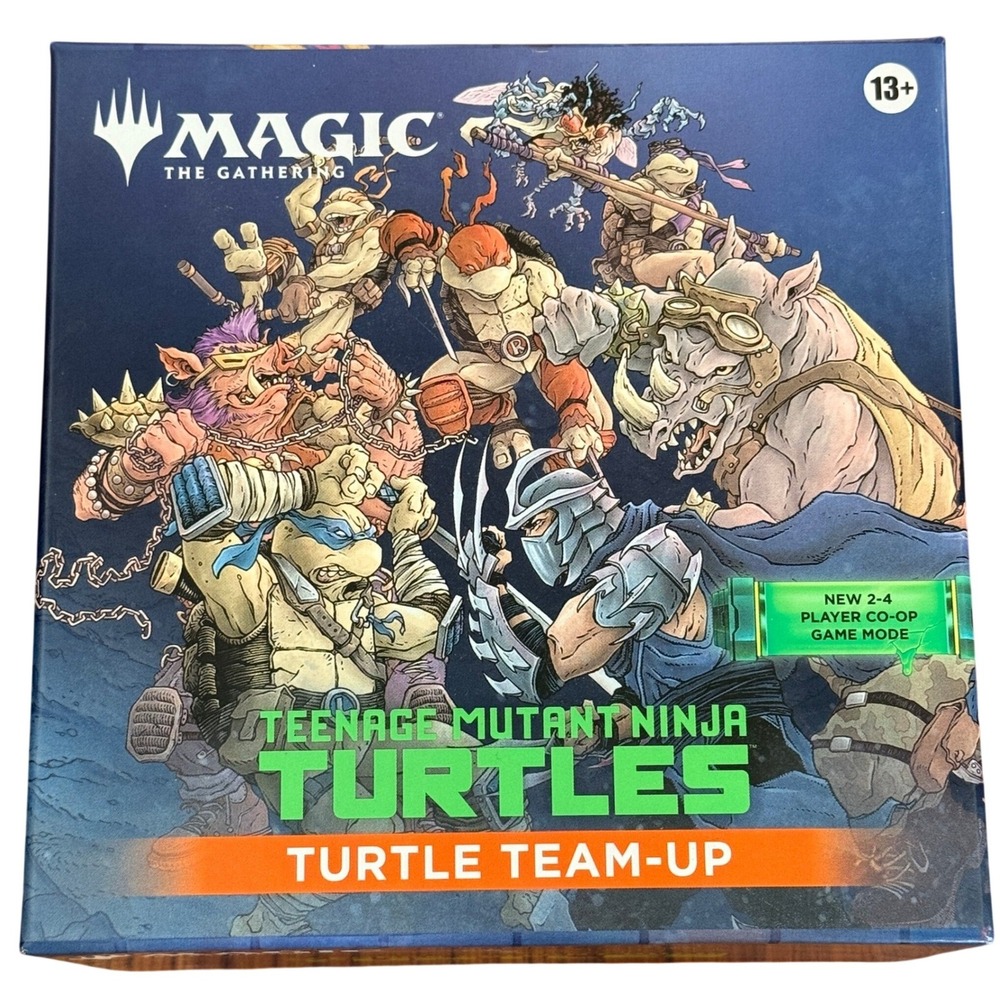 Magic The Gathering TMNT Turtle Team-Up Box Set 4 Decks 4 Play Boosters 2026